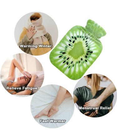 Naanle Kiwi Slice Hot Water Bottle - 1L Transparent Heat Bottle for Bed | Hand & Foot Pain Relief & Cold Therapy - Buy Online on GoSupps.com