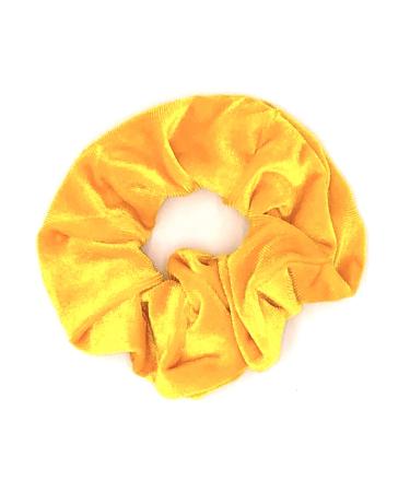 Secret Scrunchie - Soft Velvet Hair Scrunchie For Girls With Zipper Compartment - Store Keys/Money - Stashie - Essential Hair Accessories For Girls - Velvet Hair Scrunchies For Girls/Women (Yellow)