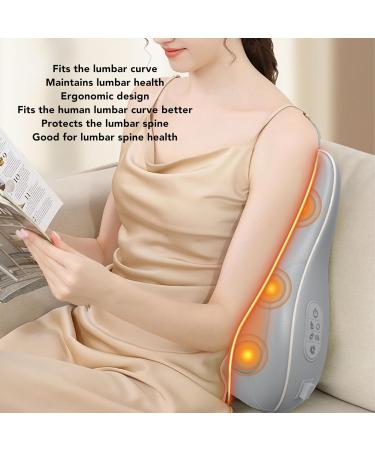 FafeICY Portable Shiatsu Massage Cushion with Heat - Adjustable Finger Pressure Relief for Neck Shoulders Back Thighs & Legs | EU Connector - Buy Online on GoSupps.com