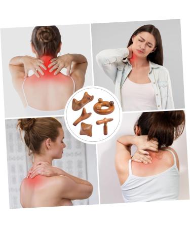 Beavorty 15 STK Massage Device - Wooden Sandalwood Neck & Foot Massager Gua Sha Board for Health & Relaxation - Buy Online on GoSupps.com