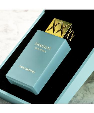 Swiss Arabian Shaghaf Oud Tonka - Vanilla Perfume with Warm Amber Fragrance - Earthy and Woody Allure - Enchanting Fusion of Arabic Perfume - 2.5 oz - Buy Online on GoSupps.com