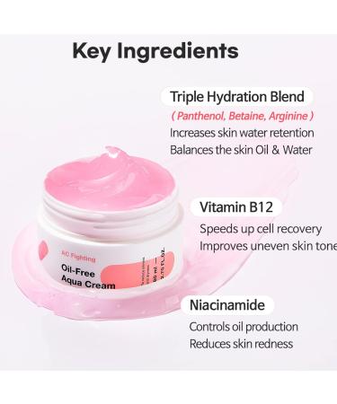 TIAM AC Fighting Oil-Free Aqua Cream | Hydrating Water Gel Moisturizer for Oily Skin | Blemish Soothing Non-Greasy Formula | 2.7 Fl.Oz International Shipping Available - Buy Online on GoSupps.com