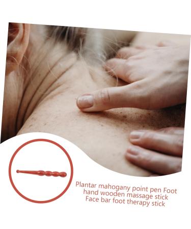 Healeeved Palisander Manual Acupuncture Pen & Foot Massager - Thai Wooden Stick for Acupressure | Relaxation & Wellness at Home - Buy Online on GoSupps.com