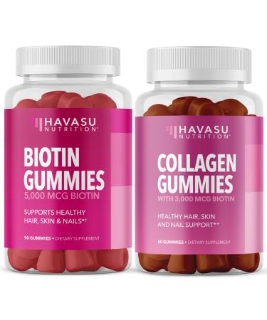 Havasu Nutrition High Potency Biotin Gummies  Natural Hair, Skin, Nail & Metabolism -  90 Gummies