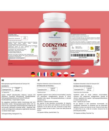 Coenzyme Q10 200mg| 120 capsules v g taliennes | Approvisionnement de 4 mois | nerg tique et anti- ge Haute dose - Buy Online on GoSupps.com