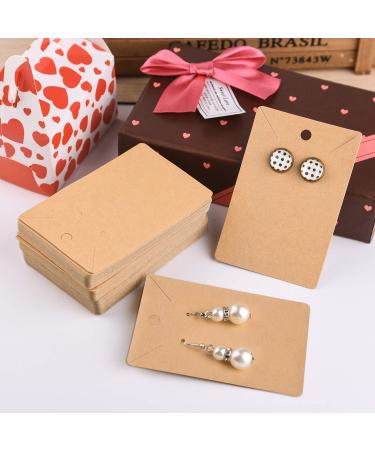 120 Pack Earring Holder Cards & Bags Set | Necklace Display Kraft Paper Tags for Ear Studs - Brown | TUPARKA - Buy Online on GoSupps.com