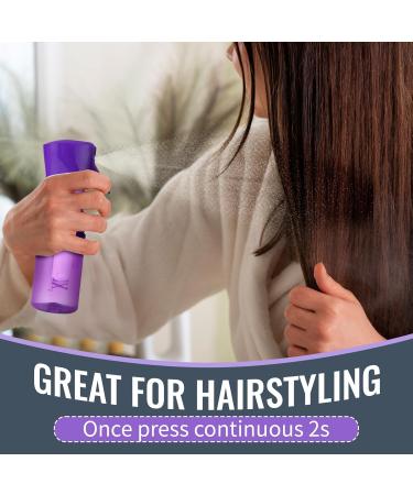 Lorsex Hairbrush & 200ml Spray Bottle Set for Natural Afro Hair (3a-4c) - 3-Piece Toupier Brush Set for Wavy & Curly Styles - Violet - Buy Online on GoSupps.com