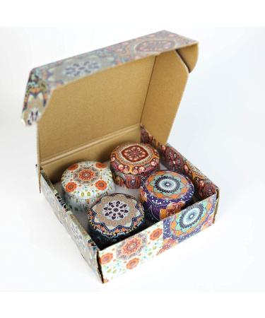 Fragrance Candles Gift Set - 4 Natural Aromatherapy Candles for Women | Stress Relief & Relaxation | Perfect for Christmas Birthdays & Yoga - Buy Online on GoSupps.com