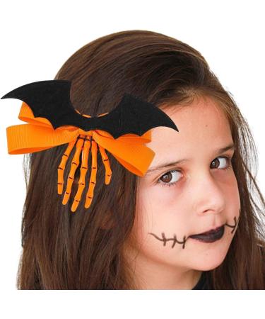 Bone Hair Clips Skeleton Hand Clips for Halloween | Portable Claws Skull Hand Hair Clip Hairpin for Women Children Fovolat Orange-1 Piece - Buy Online on GoSupps.com