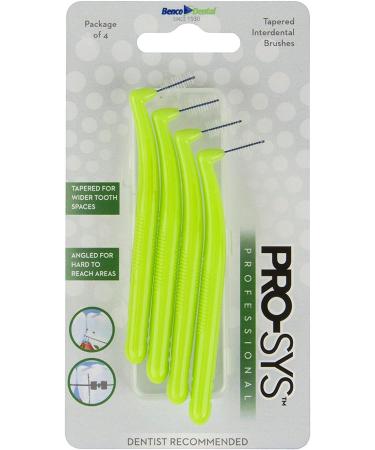 PRO-SYS Interdental Brush Wide Spaces - 8 DuPont Bristle Brushes for Perfect Oral Care | International Shipping Available - Buy Online on GoSupps.com