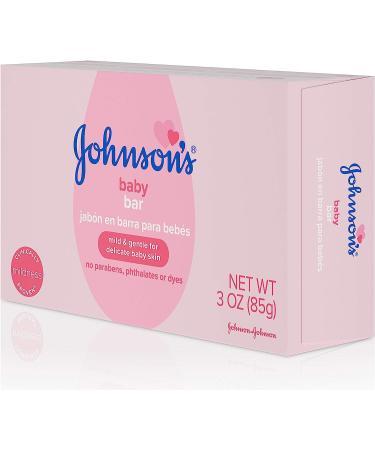 Johnson's Baby Soap Bar 3oz - Gentle Hypoallergenic Formula for Baby Bath and Skin Care - Buy Online on GoSupps.com
