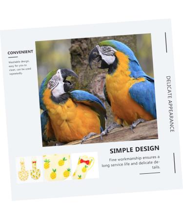 POPETPOP 6 PCS Parrot Flight Suit - Diapers for Birds Pigeon Flight Suit & Conure Harness - Cotton Set (3 Yellow 3 Mixed Colors) - Buy Online on GoSupps.com