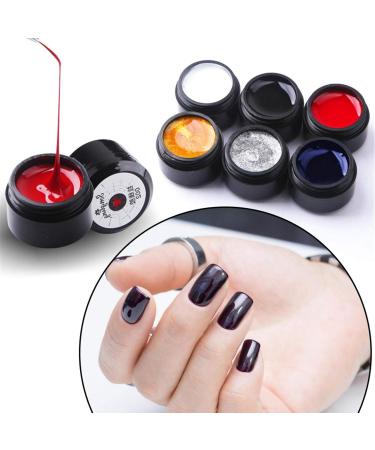 Mona43Henry Wire Drawing Nail Gel Nail Design Point to Painting Gel Lacquer Varnish Pulling Silk Spider Gel Nail Polish Nice White - Buy Online on GoSupps.com