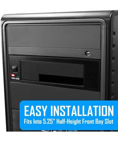 Kingwin Universal Hot Swap Mobile Rack for 2.5 or 3.5 SSD/HDD - Tray-Less SATA Backplane Enclosure - Buy Online on GoSupps.com