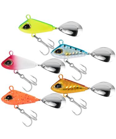 Dr.Fish Jig Spinner Spinnk der Angelk der 6g/10g/22g Spin Jig Jig Kader for pike Zander Trout Spintail Jig Wobbler with spinner leaf lead head spinner fresh water salt water fishing different colors 6g