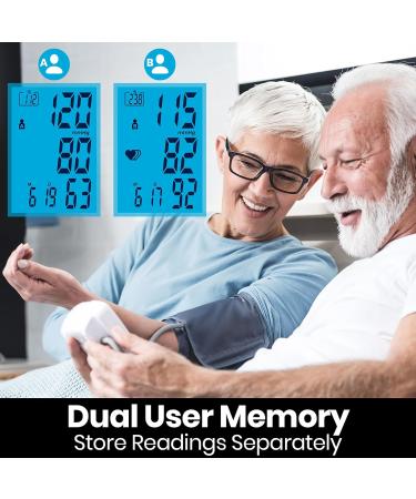 Buy Blood Pressure Monitor - Accurate Upper Arm Sphygmomanometer for Home Use | High Heart Rate Digital BP Cuff Machine - Essential for Hypertension & Pregnancy - Buy Online on GoSupps.com