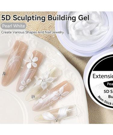 Three-Dimensional Sculpting Gel 8ml Nail Decoration | Floral Art Gel 3D Nail Maker For Beginners Manicurists Women Girls Daily Use Travel Salon Christmas Wedding Parties - Buy Online on GoSupps.com