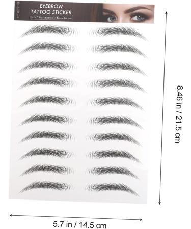 Didiseaon 20 Pcs Imitation Eco Sticker Waterproof Sticker Stickers Waterproof Makeup Stickers 21.5X14.5cmx2pcs Blackx2pcs - Buy Online on GoSupps.com