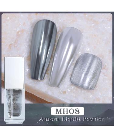 CAOQAO New Nail Beauty Liquid Powder Powder Nonfading Powder Liquid Powder Fairy Powder Manicure 5ml Gel Base Coat And Top Coat (H One Size) 1 count (Pack of 1) H - Buy Online on GoSupps.com