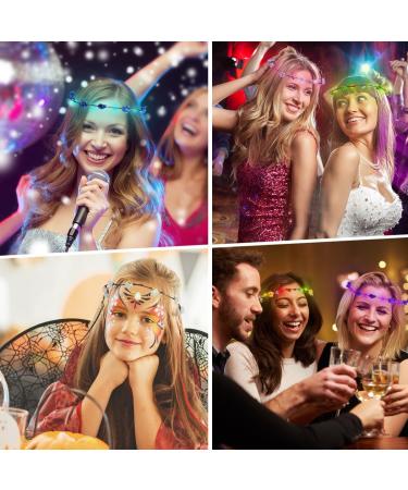 URAQT LED Flower Headband 12PCS - Light Up Flower Crown Garland for Women, Girls - Wedding, Halloween, Christmas Party Decor - Buy Online on GoSupps.com