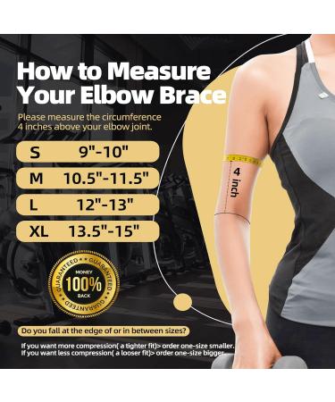 Lusenone 2 Pack Copper Tennis Elbow Brace - Compression Sleeve for Tendonitis & Golfers Elbow - Pain Relief & Support for Men/Women - Size M - Buy Online on GoSupps.com