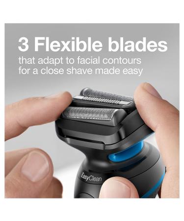 Braun Series 5 5020 Electric Razor for Men Foil Shaver with Beard Trimmer - Rechargeable, Wet & Dry with EasyClean - Black - Buy Online on GoSupps.com