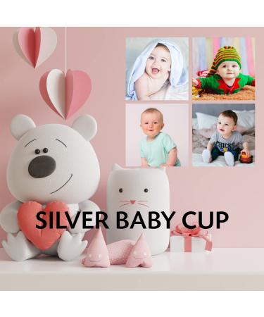 Krysaliis Sterling Silver Bulge Cup | Engravable Keepsake Gift | Solid 925 Sterling Silver | Premium Gift Box - Buy Online on GoSupps.com