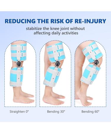 Kids Hinged Knee Brace - Toddler Knee Immobilizer with Stabilizers for Pain Relief & Recovery | Pediatric Post Op ROM Brace for ACL PCL MCL Injuries (Small - Buy Online on GoSupps.com