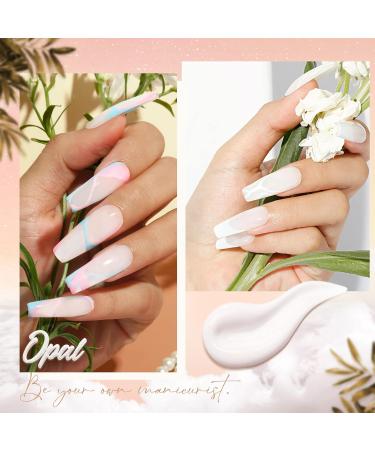 Rosalind Poly Nail Gel Set - 2PCs White 60ml | Quick Extension Builder for Beginners & Professionals | Acrylic Nail Gel for Salon & DIY - Buy Online on GoSupps.com