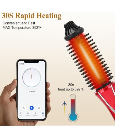 Buy Mini Hair Curling Iron Brush - Ceramic Tourmaline Ionic Hot Curler for All Hair Types | Professional Anti-Scald Electric Wand - Fast International Shipping - Buy Online on GoSupps.com