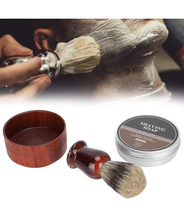 Beard Shaving Set - Wooden Bowl & Brush - Ultimate Mustache Grooming Tool for Men | International Shipping - Buy Online on GoSupps.com