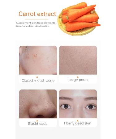 Carrot Bubble Face Mask - Deep Cleansing & Blackhead Removal (12 Pcs) - Buy Online on GoSupps.com