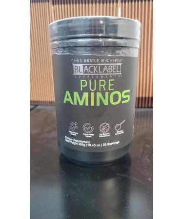 BLACKLABEL Supplements Pure AMINOS Essential Amino Acids Green Apple 30 Servings Vegan Post-Workout Recovery Powder Low Calorie Amino Acid Supplement for Muscle Support and Performance - Buy Online on GoSupps.com