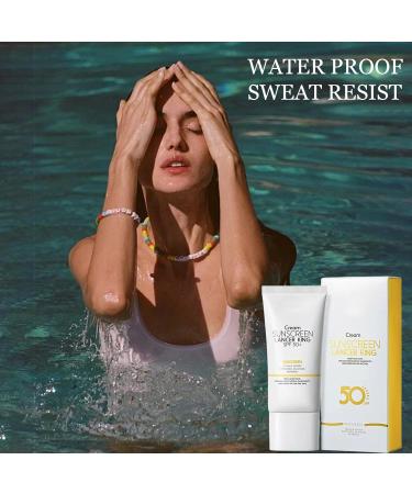 SPF 50 Face Moisturiser Sun Cream SPF 50 Sunscreen SPF 50 With Water & Sweat Resist Suncream Factor 50 For Face Face Sun Cream SPF 50 For UVA & UVB Protection Non Greasy Lightweight - Buy Online on GoSupps.com