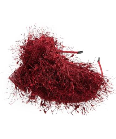 axy HRHU1 Fascinator Headband Hat with Bow Bridal Headpiece Beautiful Headband Women's Headband Hair Accessories (Red) - Buy Online on GoSupps.com