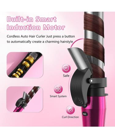 (2023 Upgrade) 3-in-1 Ionic Self Curling Iron with Ceramic Barrels - 12 Adjustable Temperatures - Automatic Hair Curler with LCD Display - Fast Heat SW01-NEW - Buy Online on GoSupps.com