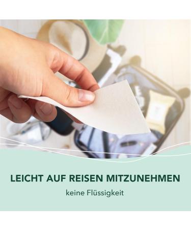 Cosmeau Neutral Detergent Leaves - 10 Plastic-Free Eco-Friendly Washes for Whites Colors & Blacks | Sustainable Travel Detergent - Buy Online on GoSupps.com