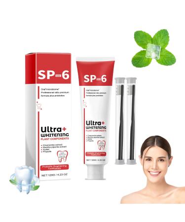 SP 6 Ultra Whitening SP-6 Ultra Whitening Toothpaste SP6 Ultra Whitening Toothpaste SP-6 Probiotic Brightening Toothpaste Deep Cleaning Care Toothpaste (1PCSA)