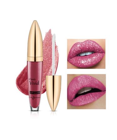 Rosarden Diamond Shimmer Metallic Lip Gloss  Glitter Lip Gloss  Waterproof Liquid Lipstick  Shimmer Lip Gloss  Glitter Liquid Lipsticks  Shiny Lip Gloss  Glow Lipstick  Glossy Glitter for Lips Eyes Cheeks