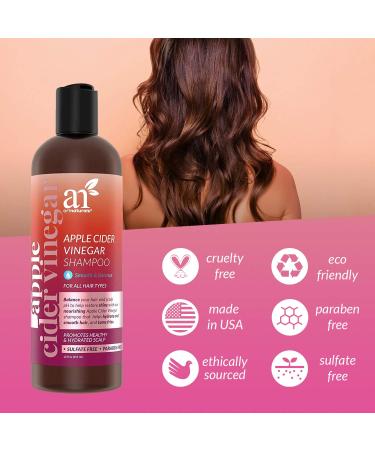 Artnaturals Apple Cider Vinegar Conditioner - 12 Fl Oz | All Hair Types | Plant-Based Coconut Oil & Vitamin E for Shine & Strength - Buy Online on GoSupps.com