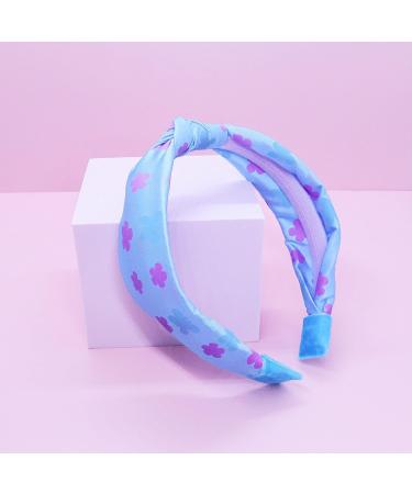 FROG SAC Color Changing Blue Knot Headband for Girls | Butterfly Headbands for Kids | Cute Satin Flower Hair Band | Daisy Headband Hair Accessory - Buy Online on GoSupps.com