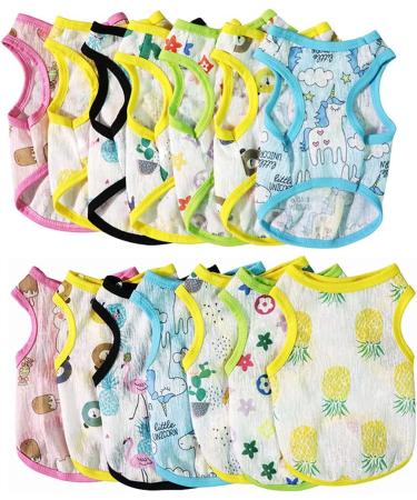 7 Piece Dog Shirt Set - Breathable Summer Pet Sweatshirts & T-Shirts for Small & Medium Dogs - Stylish Puppy Clothing for Male & Female Dogs (XL) - Buy Online on GoSupps.com