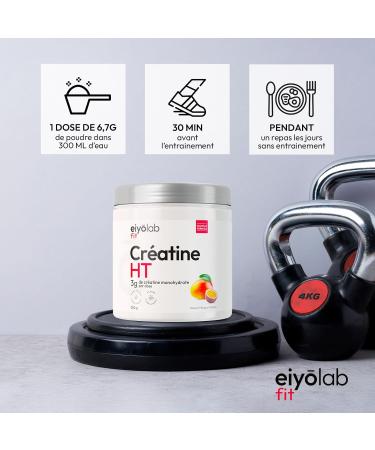 CREATINE HT | Cr atine Monohydrate Pure en Poudre | Enrichie en B ta-Alanine et HMB | Booster de Performances Musculaires | Sans Additifs | M lange Facile Saveur Mangue Passion | 300g | Eiyolab Mangue Passion 300 g - Buy Online on GoSupps.com