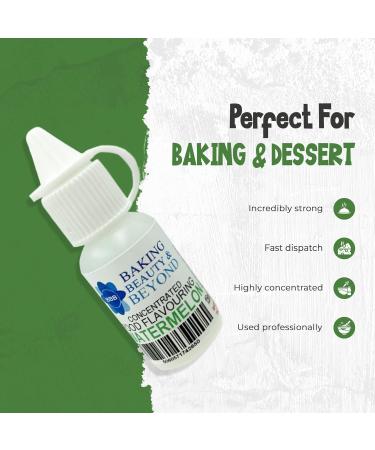 Baking Beauty and Beyond Concentrated Food Flavouring Oil - Dozen of Professional Quality Food Grade Flavouring Oil for Candy Making Baking Cooking Lip Balm and Lip Gloss - Watermelon (30ml) - Buy Online on GoSupps.com