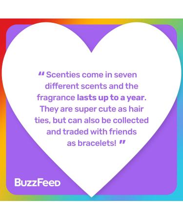 Scenties Cotton Candy Scented Hair Bands 5 Pack | Cute Ponytail Holders for All Hair Types | Gentle No-Damage Elastic Hair Ties for Kids - Buy Online on GoSupps.com