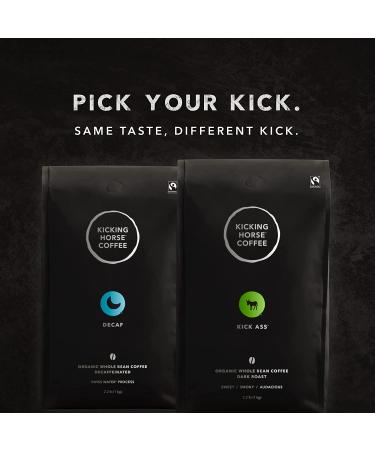 Kicking Horse Coffee Decaf Swiss Water Process Dark Roast Whole Bean 2.2lb - Certified Organic Fairtrade Kosher 35.2oz Decaf - Dark Roast 2.2lb (Pack of 1) - Buy Online on GoSupps.com