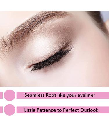 Cluster Lashes 72 Pcs DIY Eyelash Extensions | Thin Band Individual Lashes | Easy to Apply at Home - Into You-02 D-8-16 Mix - Buy Online on GoSupps.com