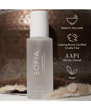 Buy Sofia Luminous Rose Mist - Vegan Face Mist 4 fl oz | Hydrating & Refreshing Skincare for All Skin Types - Buy Online on GoSupps.com
