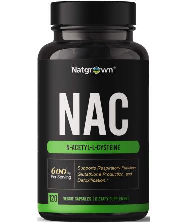 NAC Supplement N-Acetyl Cysteine 600 mg - Powerful Antioxidant NAC Supplement for Liver Health and Healthy Glutathione Levels Support - 120 Capsules
