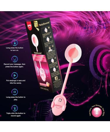 Amos Recordable Lollipop Candy Suckers - Peach Recordable - Buy Online on GoSupps.com